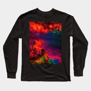 Splatted Paint Galaxy Long Sleeve T-Shirt